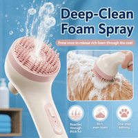 ULTREMA Pet Bath Brush with Automatic Foaming, Dog & Cat Shower Scrubber Comb, Soft Silicone Grooming Brush with Shampoo Dispenser, Handheld Pet Washer for Small Medium Large Pets - Image 9