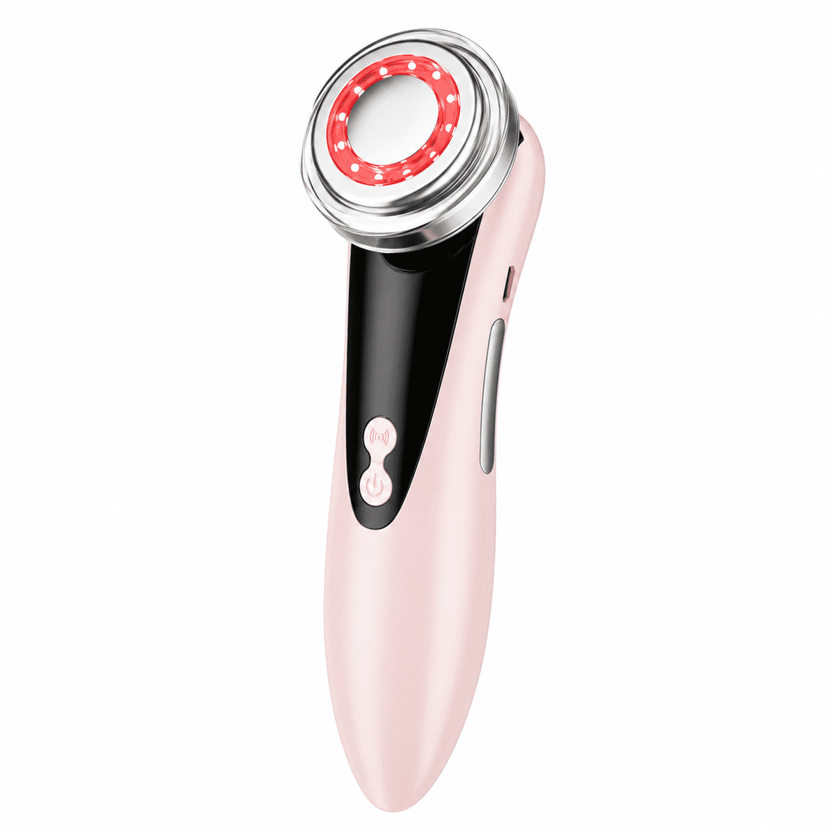 ULTREMA 4-in-1 Facial Care Device, Rechargeable Warm Facial Massager with Red & Blue Light Modes, Sonic Vibration Cleansing Tool for Face, Eye Area & Skincare Routine, Pale Pink - Image 2