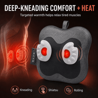 ULTREMA Back Massager Cushion with Heat, Deep Tissue Kneading Shiatsu Pillow for Neck, Waist & Shoulders, Portable 2-Level Heating Massage Pillow for Home Office Car,Lumbar Massage Cushion,Black - Image 5