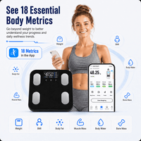 ULTREMA 8-Electrode Smart Body Fat Scale, Digital Bathroom Scale for Body Weight and BMI, High Accuracy Body Composition Analyzer with Large VA Color Display & Smartphone App, 400 lbs - Image 7