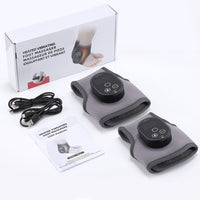ULTREMA Cordless Foot Massager Wrap with 5 Heat Levels & 3 Vibration Modes, Rechargeable Heating & Vibration Pad for Feet, Ankles & Lower Calf, Gray, 1-Pack