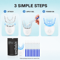 ULTREMA Teeth Whitening Kit with LED Light, 10 Whitening Gel Syringes, At-Home Teeth Whitener for Coffee, Tea and Wine Stains - Image 3