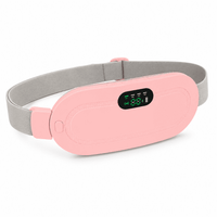 ULTREMA Portable Wearable Heating Pad for Belly, Back & Waist, 3 Heat Settings, 4 Vibration Massage Modes, Adjustable Warming Belt for Women, Pink - Image 7