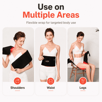 ULTREMA Wearable Red LED Relaxation Belt with Timer, Adjustable Comfort Wrap for Home Self-Care and Daily Wellness, Lightweight Hands-Free Body Band for Men and Women - Image 2