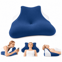 ULTREMA Ergonomic Cervical Memory Foam Pillow for Neck and Shoulder Pain Relief, Contour Orthopedic Sleeping Pillow for Back, Side, and Stomach Sleepers, Blue