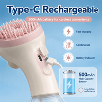 ULTREMA Pet Bath Brush with Automatic Foaming, Dog & Cat Shower Scrubber Comb, Soft Silicone Grooming Brush with Shampoo Dispenser, Handheld Pet Washer for Small Medium Large Pets - Image 5