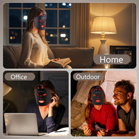ULTREMA Red Light Therapy for Face, 7 Modes Led Face Mask Light Therapy with Remote, Portable Light Therapy Mask for Skin Care at Home, Travel (Black) - Image 5