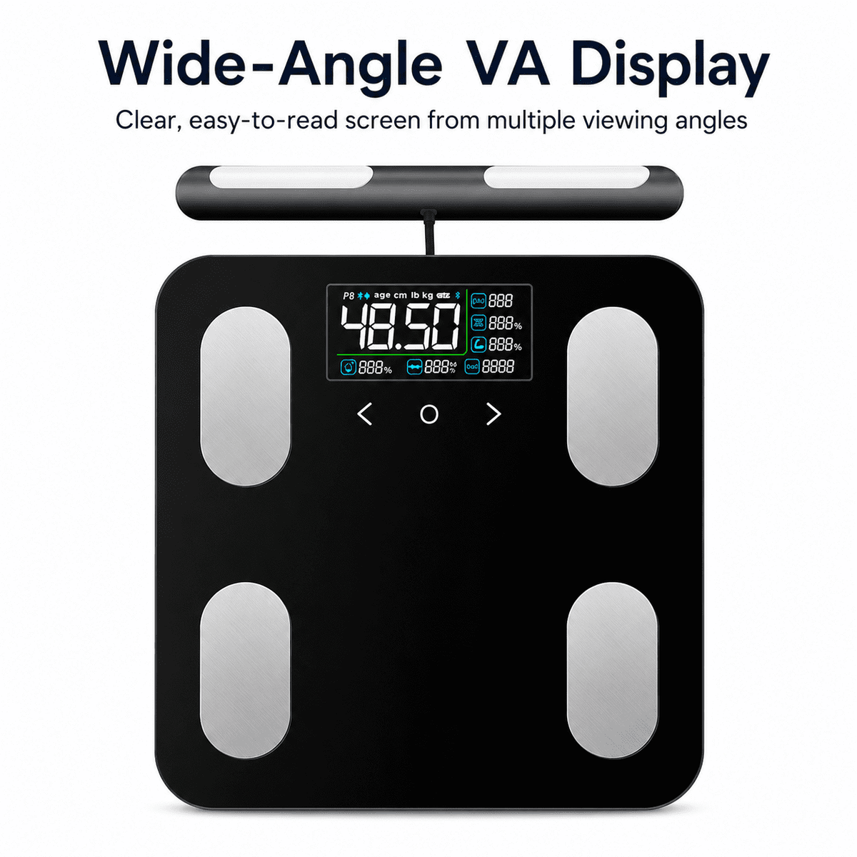 ULTREMA 8-Electrode Smart Body Fat Scale, Digital Bathroom Scale for Body Weight and BMI, High Accuracy Body Composition Analyzer with Large VA Color Display & Smartphone App, 400 lbs - Image 12