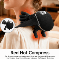 Cordless Neck Massager with Heat, Deep Tissue Shiatsu Neck and Shoulder Massager, 3-Speed Electric Cervical Back Massager with Bionic Kneading,Back, Legs and Full Body Pain Relief - Image 2
