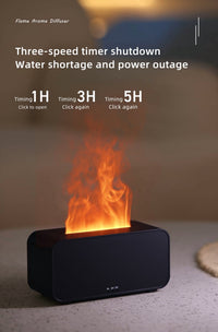 ULTREMA Flame Aroma Diffuser, Ultrasonic Humidifier with Realistic Fire Effect, Essential Oil Diffuser, Black - Image 10