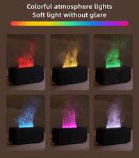 ULTREMA Flame Aroma Diffuser, Ultrasonic Humidifier with Realistic Fire Effect, Essential Oil Diffuser, Black - Image 8