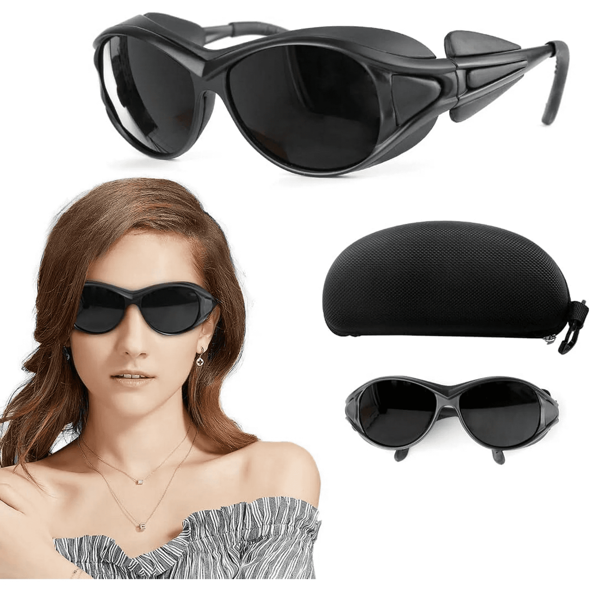 Red Light Therapy Glasses, Eyes Protection for Tanning Goggles, Laser Safety Glasses, Eye Protection for Red Light Therapy.