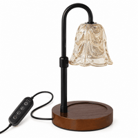 ULTREMA Candle Warmer Lamp with Timer & Dimmer, Adjustable Height Wax Melter with Glass Shade for Jar Candles, Bedroom & Home Decor