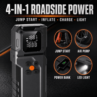 ULTREMA Portable Car Jump Starter with Air Compressor, 8000mAh 12V Auto Battery Booster Pack & Tire Inflator, 4-in-1 Jump Box, Power Bank & LED Light for Gas Engines, Motorcycle - Image 29