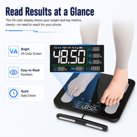 ULTREMA 8-Electrode Smart Body Fat Scale, Digital Bathroom Scale for Body Weight and BMI, High Accuracy Body Composition Analyzer with Large VA Color Display & Smartphone App, 400 lbs - Image 2