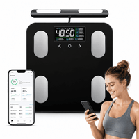 ULTREMA 8-Electrode Smart Body Fat Scale, Digital Bathroom Scale for Body Weight and BMI, High Accuracy Body Composition Analyzer with Large VA Color Display & Smartphone App, 400 lbs