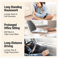 ULTREMA Back Massager Cushion with Heat, Deep Tissue Kneading Shiatsu Pillow for Neck, Waist & Shoulders, Portable 2-Level Heating Massage Pillow for Home Office Car,Lumbar Massage Cushion,Black - Image 4