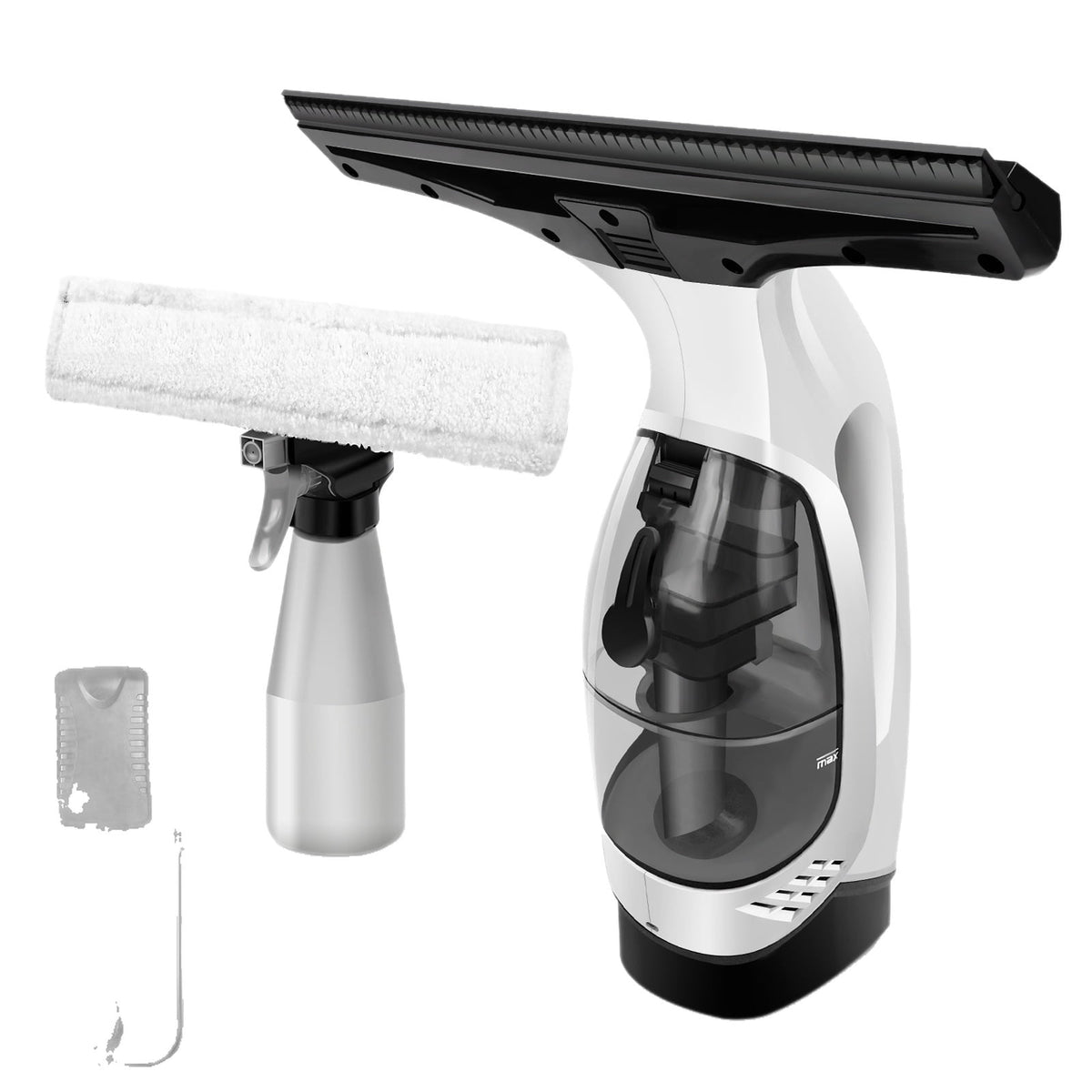 ULTREMA Cordless Electric Window Cleaner, Rechargeable Glass Cleaning Squeegee with Spray Bottle & Microfiber Cloth for Windows, Mirrors, Shower Doors, Car Glass - Image 5
