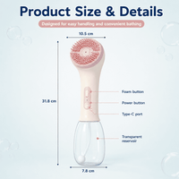ULTREMA Pet Bath Brush with Automatic Foaming, Dog & Cat Shower Scrubber Comb, Soft Silicone Grooming Brush with Shampoo Dispenser, Handheld Pet Washer for Small Medium Large Pets - Image 6