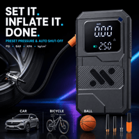 ULTREMA Portable Car Jump Starter with Air Compressor, 8000mAh 12V Auto Battery Booster Pack & Tire Inflator, 4-in-1 Jump Box, Power Bank & LED Light for Gas Engines, Motorcycle - Image 18