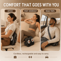 ULTREMA Back Massager Cushion with Heat, Deep Tissue Kneading Shiatsu Pillow for Neck, Waist & Shoulders, Portable 2-Level Heating Massage Pillow for Home Office Car,Lumbar Massage Cushion,Black - Image 3