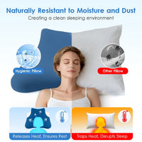 ULTREMA Ergonomic Cervical Memory Foam Pillow for Neck and Shoulder Pain Relief, Contour Orthopedic Sleeping Pillow for Back, Side, and Stomach Sleepers, Blue - Image 12