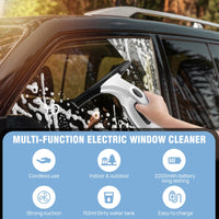 ULTREMA Cordless Electric Window Cleaner, Rechargeable Glass Cleaning Squeegee with Spray Bottle & Microfiber Cloth for Windows, Mirrors, Shower Doors, Car Glass - Image 2