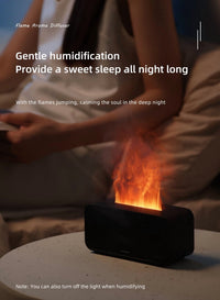 ULTREMA Flame Aroma Diffuser, Ultrasonic Humidifier with Realistic Fire Effect, Essential Oil Diffuser, Black - Image 9