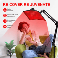 ULTREMA 7 Color LED Light Device for Face and Body, Rechargeable Curved Panel with Adjustable Floor Stand, Portable Home Skin Care Lamp - Image 5