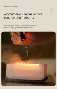 ULTREMA Flame Aroma Diffuser, Ultrasonic Humidifier with Realistic Fire Effect, Essential Oil Diffuser, Black - Image 11
